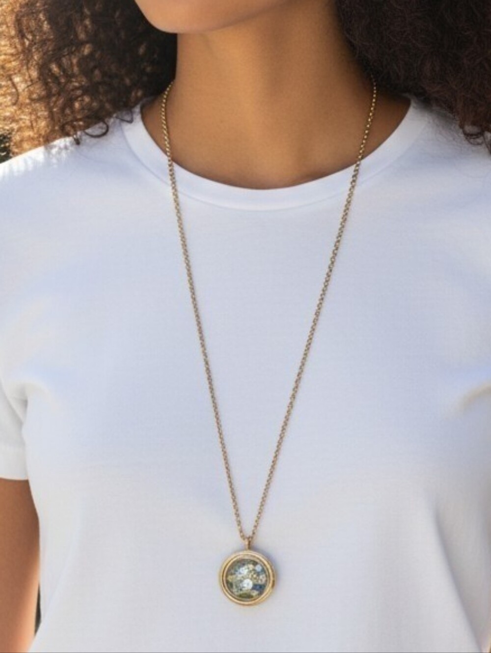 Goldtone Pendant Necklace Charms